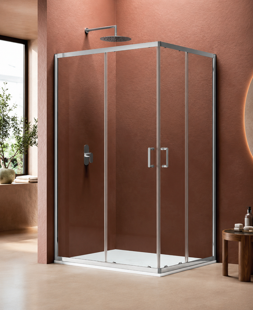 NEW VERTIGO – Box Doccia Rettangolare Stampato Q 70x120 cm - Rettangolare H.190